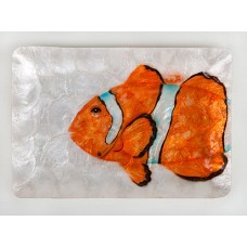 Frantic Fern Orange Fish Decorative Tray FRTC1054